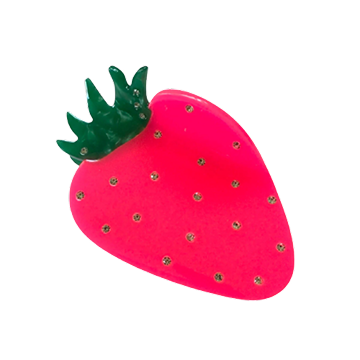 neon strawberry hair claw from centinelle
